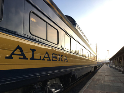 アラスカ鉄道でフェアバンクスへ